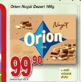 Hruška Orion nugát dezert nabídka