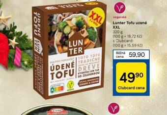 Tesco Lunter tofu uzené xxl nabídka