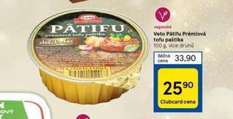 Tesco Veto patifu prémiová tofu paštika nabídka