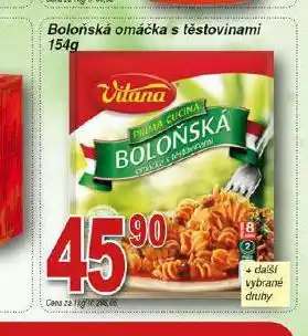 Hruška Boloňská omáčka s těstovinami nabídka