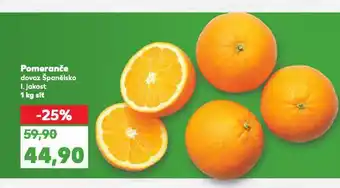 Kaufland Pomeranče nabídka