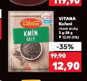 Kaufland Vitana koření nabídka