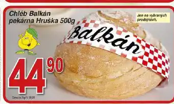 Hruška Chléb balkán nabídka