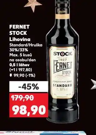 Kaufland Fernet stock nabídka