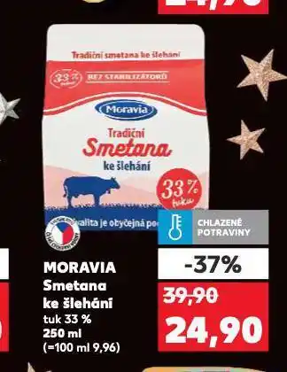 Kaufland Moravia smetana ke šlehání nabídka