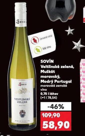 Kaufland Vína sovín muškát moravský nabídka