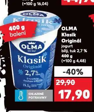Kaufland Olma klasik jogurt nabídka