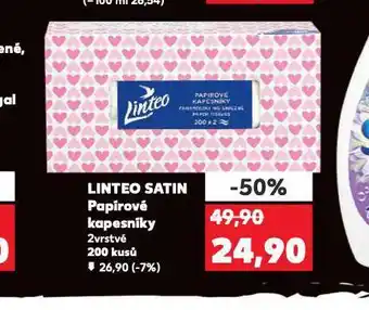 Kaufland Linteo papírové kapesníky nabídka
