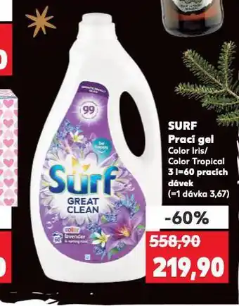Surf prací gel