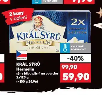 Kaufland Král sýrů hermelín nabídka