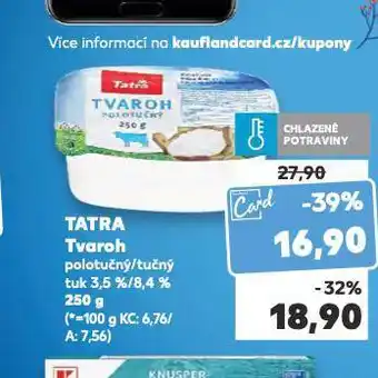 Kaufland Tatra tvaroh nabídka