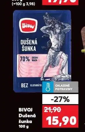Kaufland Bivoj dušená šunka nabídka