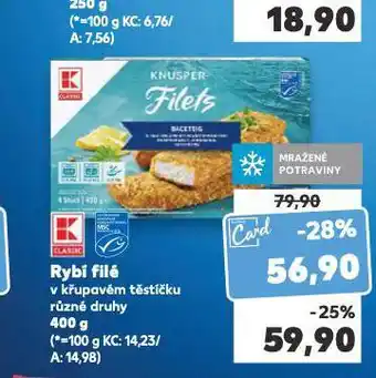 Kaufland Rybí filé nabídka