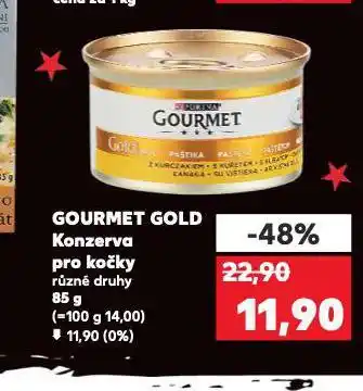 Kaufland Gourmet gold konzerva pro kočky nabídka