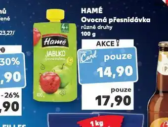 Kaufland Hamé ovocná přesnídávka nabídka