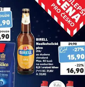 Kaufland Birell nealkoholické pivo nabídka