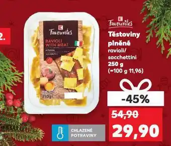 Kaufland Těstoviny plněné nabídka