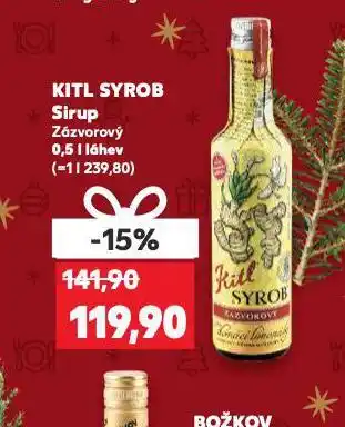 Kaufland Kitl syrob sirup nabídka