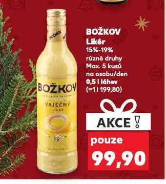 Kaufland Božkov likér nabídka