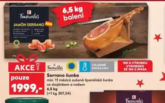 Kaufland Serrano šunka nabídka
