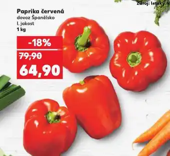 Kaufland Paprika červená nabídka