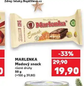 Kaufland Marlenka medový snack nabídka