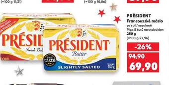 Kaufland Président franzouské máslo nabídka