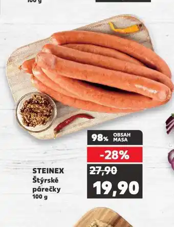 Kaufland Štýrské párečky nabídka