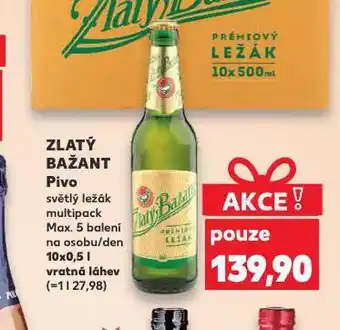 Kaufland Pivo zlatý bažant nabídka