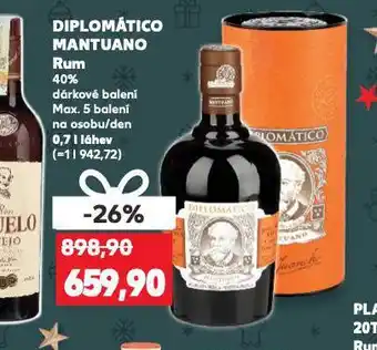 Kaufland Diplomático mantuano rum nabídka