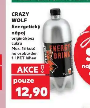 Kaufland Crazy wolf energetický nápoj nabídka