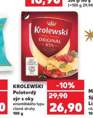 Kaufland Krolewski sýr nabídka