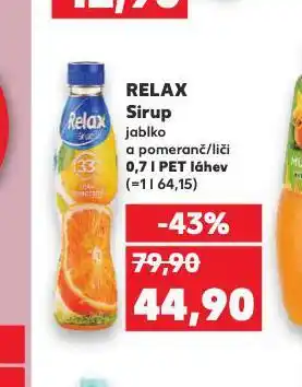 Kaufland Relax sirup nabídka