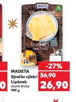 Kaufland Madeta sýrařův výběr nabídka