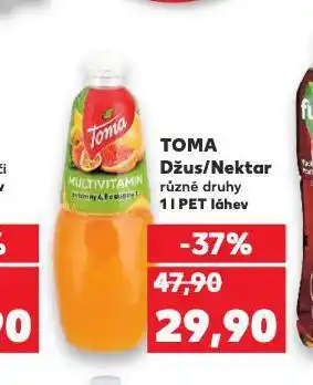 Kaufland Toma džus, nektar nabídka
