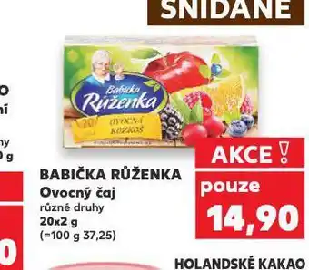 Kaufland Babička růženka čaj nabídka
