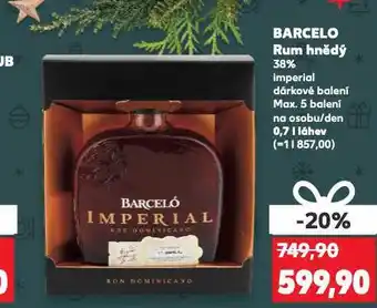 Kaufland Barcelo rum nabídka