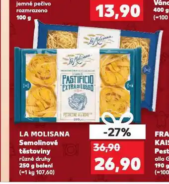 Kaufland Semolinové těstoviny nabídka