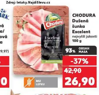 Kaufland Dušená šunka excelent nabídka