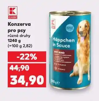 Kaufland Konzerva pro psy nabídka