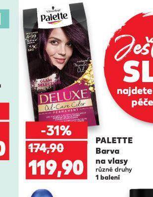 Kaufland Palette barva na vlasy nabídka