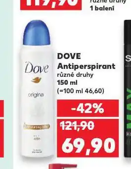 Kaufland Dove antiperspirant nabídka