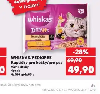 Kaufland Whiskas kapsičky pro kočky nabídka