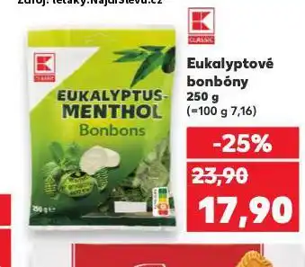 Kaufland Eukalyptové bonbony nabídka