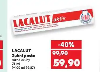 Kaufland Lacalut zubní pasta nabídka