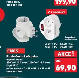 Kaufland Rozbočovací zásuvka nabídka