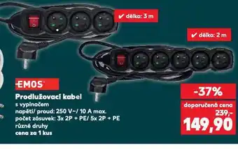Kaufland Prodlužovací kabel nabídka