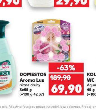 Kaufland Domestos aroma lux nabídka