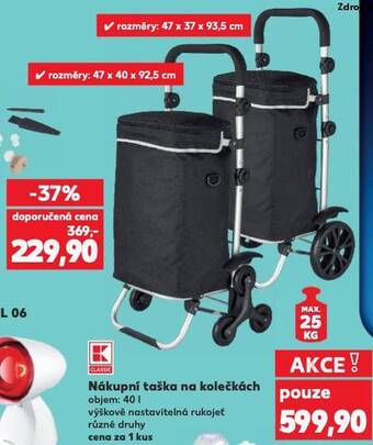 Kaufland Nákupní taška na kolečkách nabídka