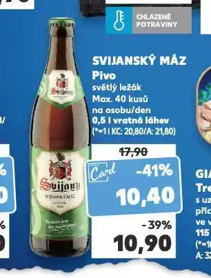 Kaufland Pivo svijanský máz nabídka
